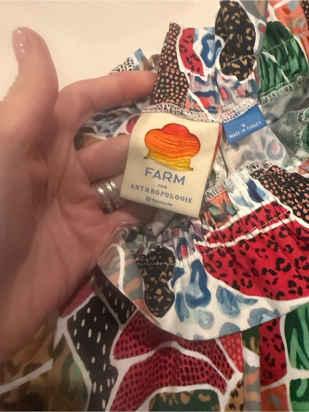 Farm Rio by Anthropologie High-Waist Printed tropical size small Shorts - Picture 2 of 6
